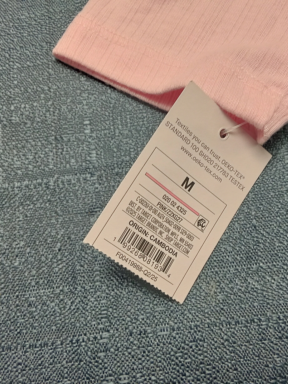 Target Audrey Ribbed Long Sleeve Top - Light Pink - Picture 2 of 3